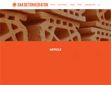 Tablet Screenshot of dakbetonkeraton.com